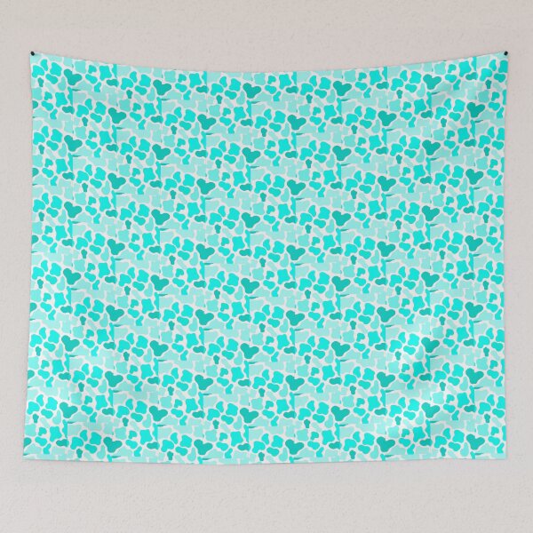 Item preview, Cowprint turqouise/teal, pastel colours designed and sold by tropicalhen133.