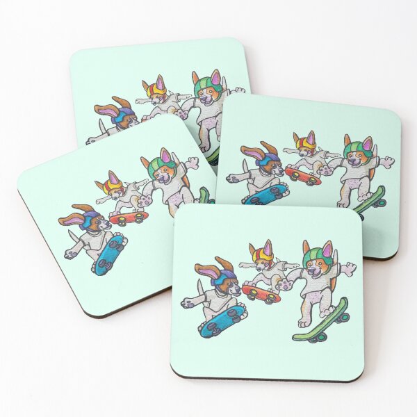 Item preview, Skater Dogs Sweet Tricks and Getting Some Air designed and sold by marsunicornio.