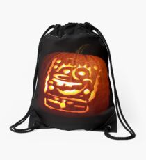Who lives in a pineapple under the sea? Drawstring Bag