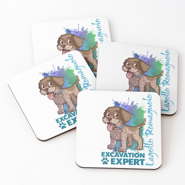 Item preview, Lagotto Romagnolo Puppy Dog Brown Roan designed and sold by Tazmaa.