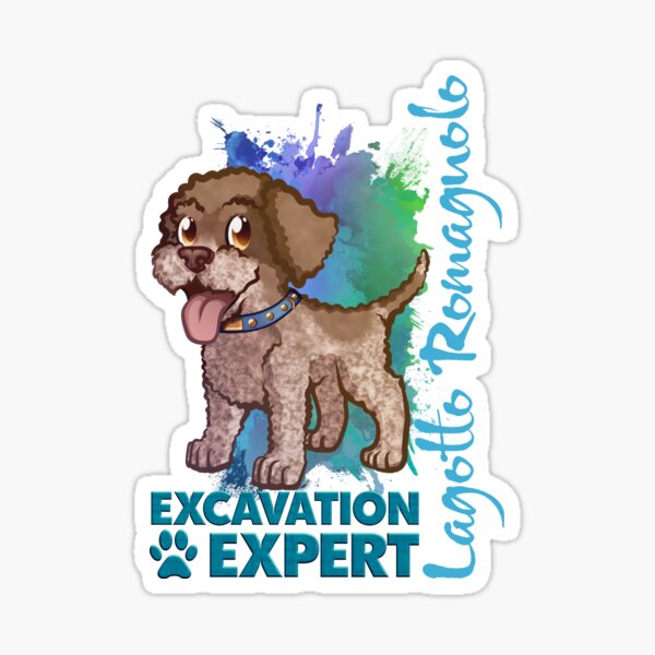 Lagotto Romagnolo Puppy Dog Brown Roan Sticker