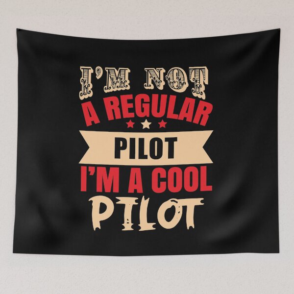 Item preview, I'm Not A Regular Pilot, I'm A Cool Pilot (Dark) designed and sold by the-krisney-way.