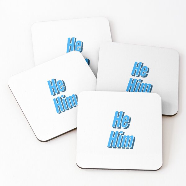 Item preview, He/him pronoun slogan  designed and sold by Pittstop.