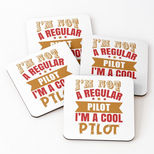 Item preview, I'm Not A Regular Pilot, I'm A Cool Pilot (Light) designed and sold by the-krisney-way.