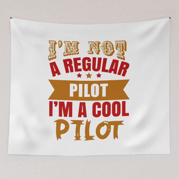 Item preview, I'm Not A Regular Pilot, I'm A Cool Pilot (Light) designed and sold by the-krisney-way.