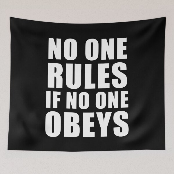 Item preview, No One Rules If No One Obeys, Disobey designed and sold by ArtOfRebellion.