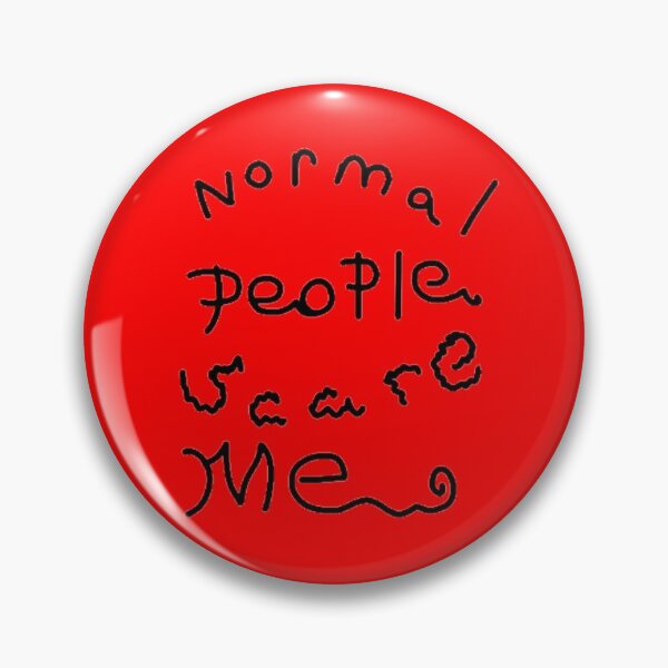 Item preview, red, Normal people scare me designed and sold by beckyhowling.