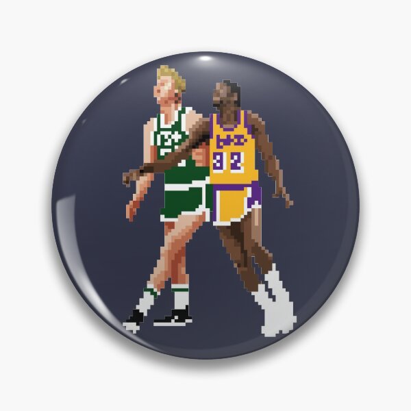 Item preview, Larry Bird and Magic Johnson Pixel Qiangy designed and sold by qiangdade.
