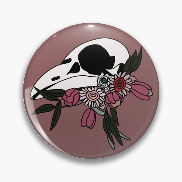 Item preview, Flower Decorated Crow Skull Head  designed and sold by holbytv.