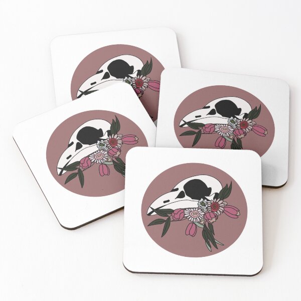 Item preview, Flower Decorated Crow Skull Head  designed and sold by holbytv.