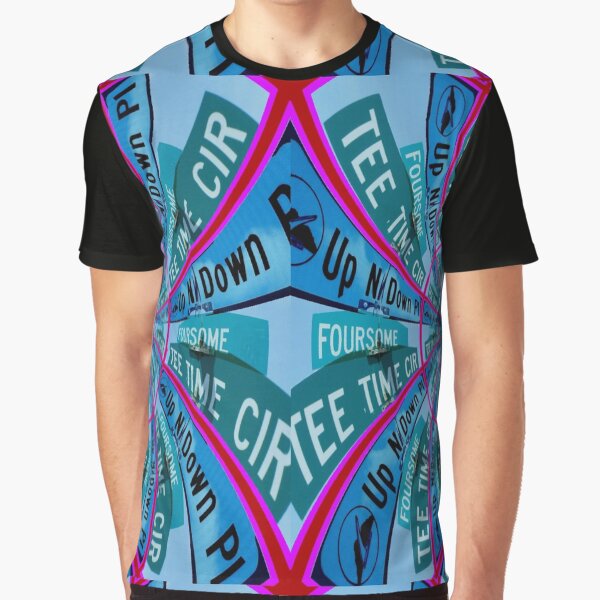 Golf - 3 street signs. Graphic T-Shirt