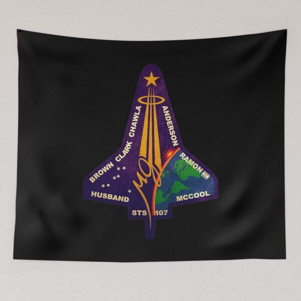 Item preview, STS-107 Space Shuttle Columbia Mission Logo - vintage look designed and sold by trendistudio.