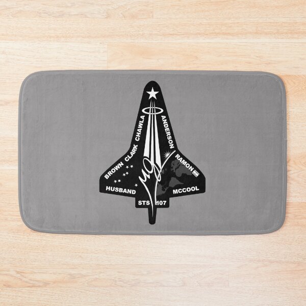 Item preview, STS-107 Space Shuttle Columbia Mission Logo - black and white designed and sold by trendistudio.