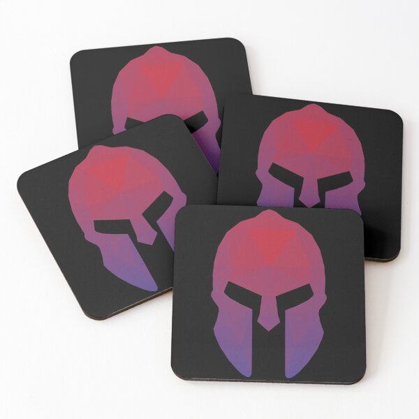 Item preview, Gladiator Mask Low Poly with Blue-Red gradient designed and sold by MHich.