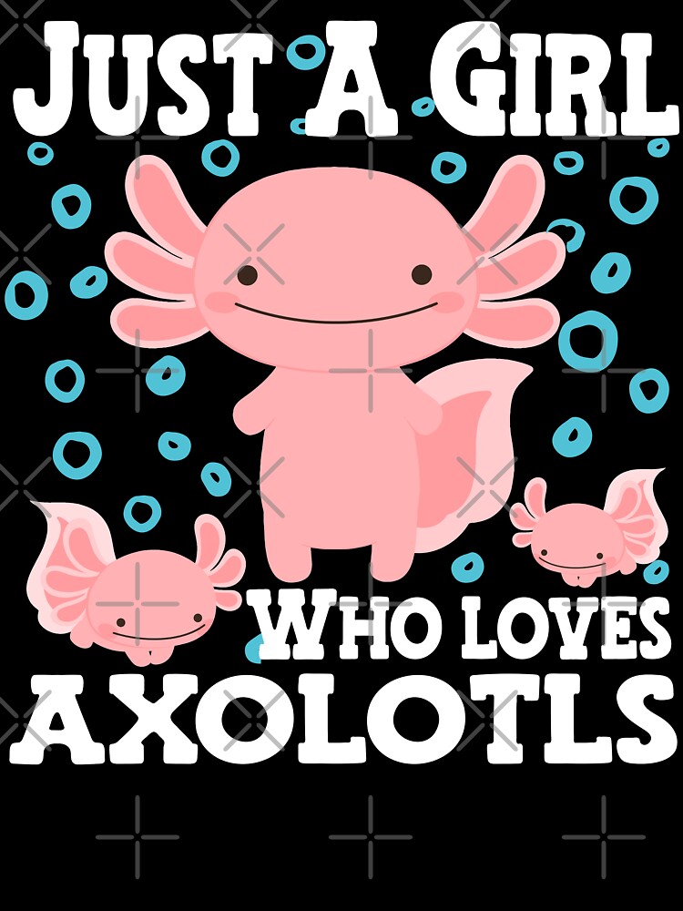 Just A Girl Who Loves Axolotls Retro Axolotl Girl Salamander Lover