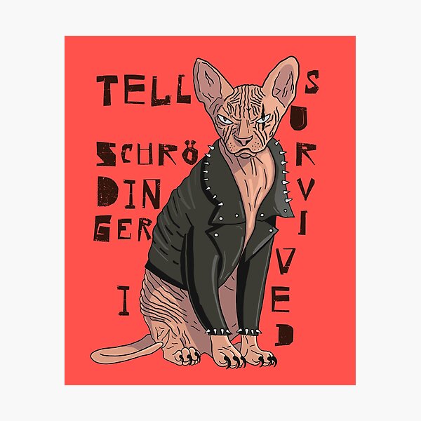 Item preview, Tell Dr. Schrodinger I survived designed and sold by Provocadores.