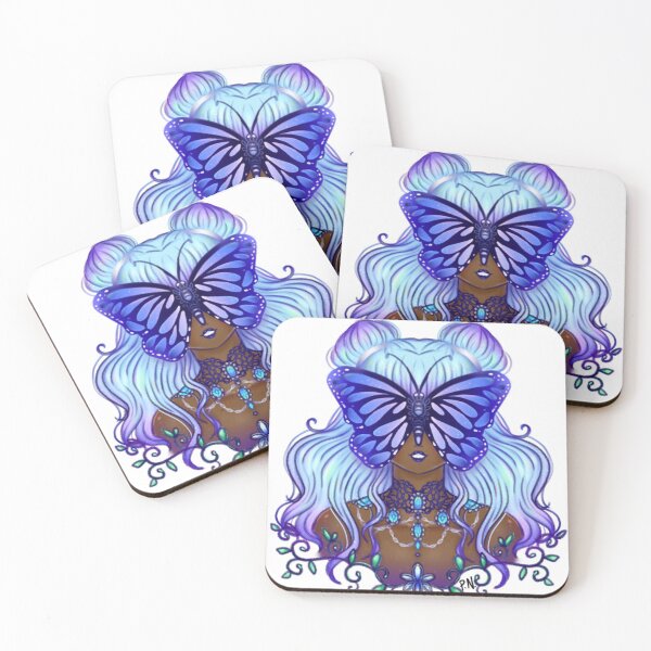 Item preview, blue butterfly girl designed and sold by PaolaNuno1027.
