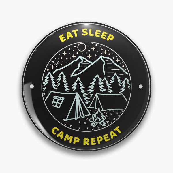 Item preview, Eat Sleep Camp Repeat designed and sold by MerchByCraig.