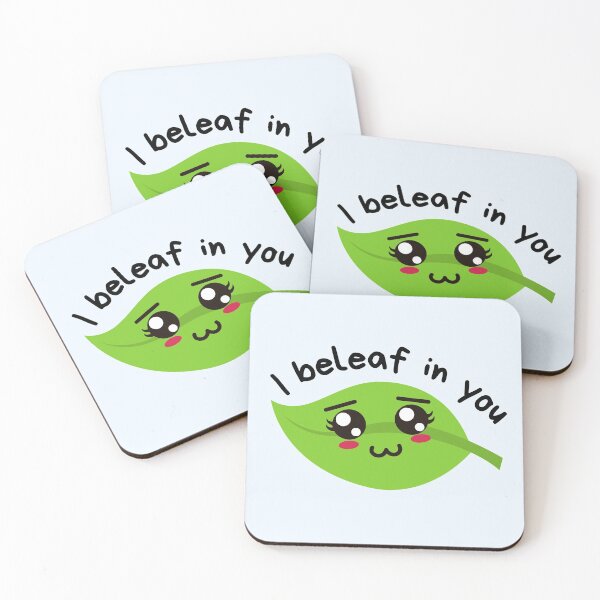Item preview, I Beleaf In You Wholesome Leaf Pun For Encouragement designed and sold by Wholesome-Art.