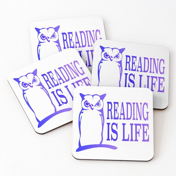 Item preview, OWL READING IS LIFE GRAPHIC designed and sold by EdwardMonet.