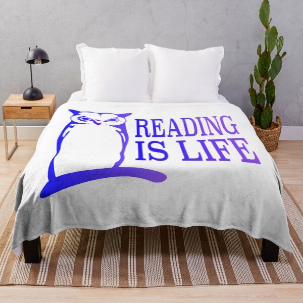 Item preview, OWL READING IS LIFE GRAPHIC designed and sold by EdwardMonet.
