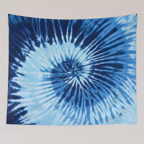 Item preview, Tie dye blue pattern backpack  designed and sold by Nishad4.