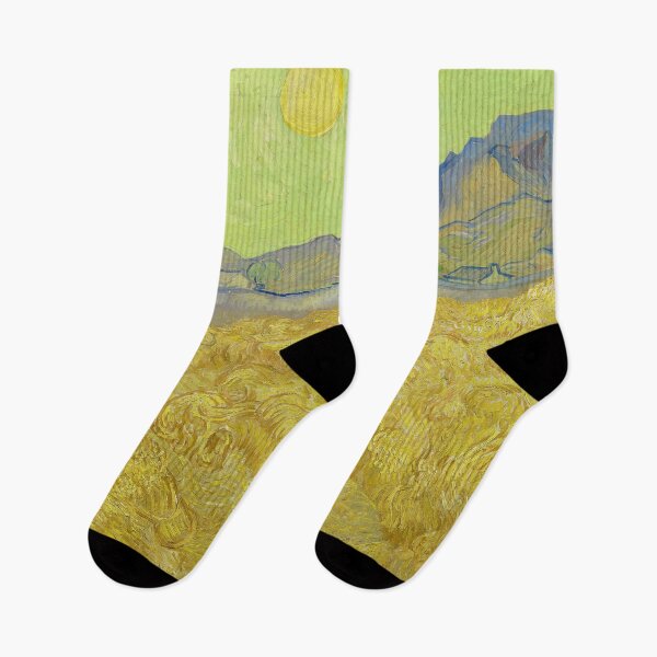 Item preview, Wheatfield with a Reaper by Vincent van Gogh (1889) designed and sold by allhistory.
