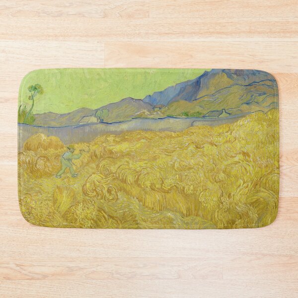Item preview, Wheatfield with a Reaper by Vincent van Gogh (1889) designed and sold by allhistory.