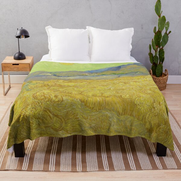 Item preview, Wheatfield with a Reaper by Vincent van Gogh (1889) designed and sold by allhistory.