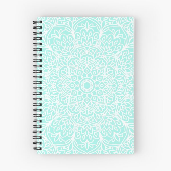 Item preview, Light Blue Boho Mandala Kaleidoscope designed and sold by Julie Erin Designs.