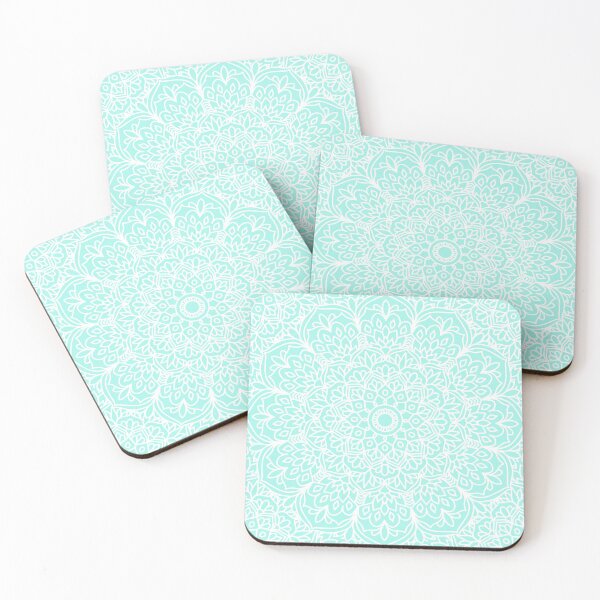 Item preview, Light Blue Boho Mandala Kaleidoscope designed and sold by Julie Erin Designs.