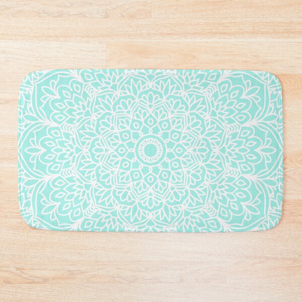Item preview, Light Blue Boho Mandala Kaleidoscope designed and sold by Julie Erin Designs.