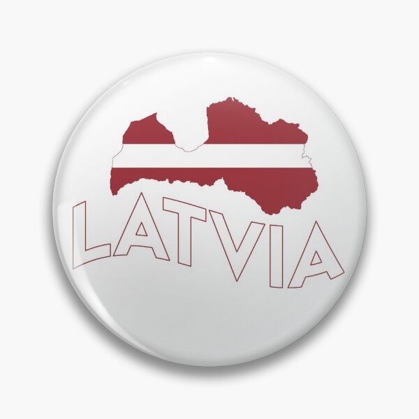Item preview, Playful Latvian Flag and Map  designed and sold by ShineEyePirate.