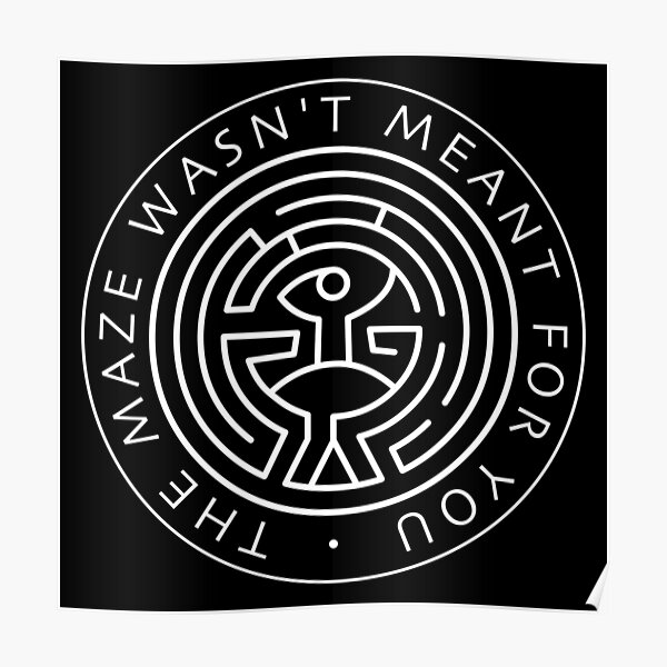 Maze Westworld Inspired wall/car/laptop vinyl/decal/sticker 3 sizes 