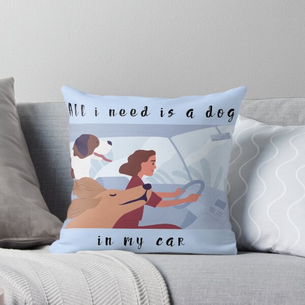 Item preview, All I need is a dog in my car designed and sold by JuviaCreates.