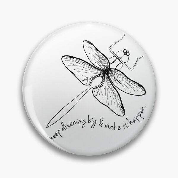Item preview, Inspirational Dragonfly Quote Keep Dreaming WHITE designed and sold by FeYR.