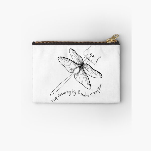 Item preview, Inspirational Dragonfly Quote Keep Dreaming WHITE designed and sold by FeYR.