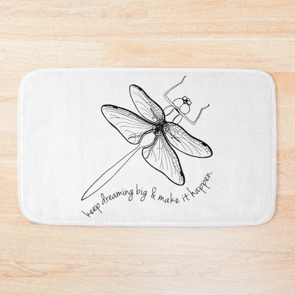 Item preview, Inspirational Dragonfly Quote Keep Dreaming WHITE designed and sold by FeYR.