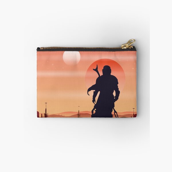Item preview, Mando Tatooine Scenery Art Print designed and sold by RedHeadArtPrints.