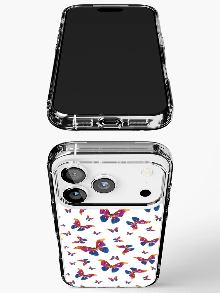 Thumbnail 3 of 5, iPhone Case, Colorful Butterfly Pattern designed and sold by EnchantedInn.