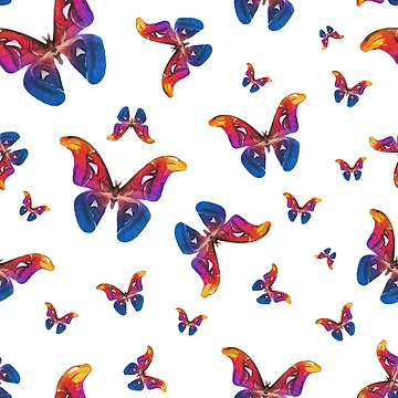 Artwork thumbnail, Colorful Butterfly Pattern by EnchantedInn