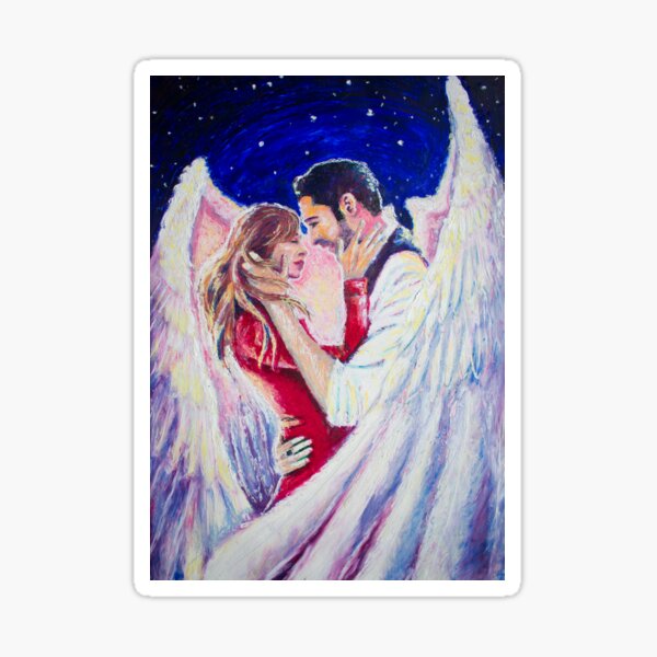 Deckerstar - wing hug Sticker