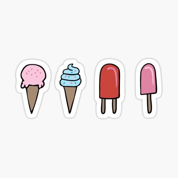 Tiny ice cream Sticker