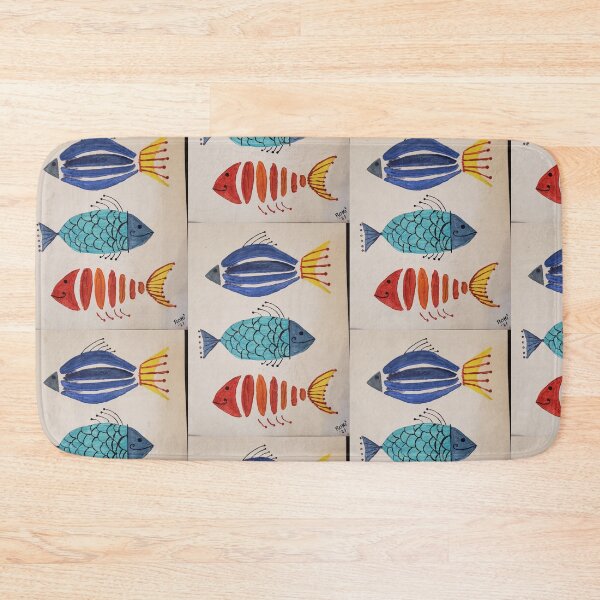 Item preview, Abstract Fish Trio Art designed and sold by rokidee.
