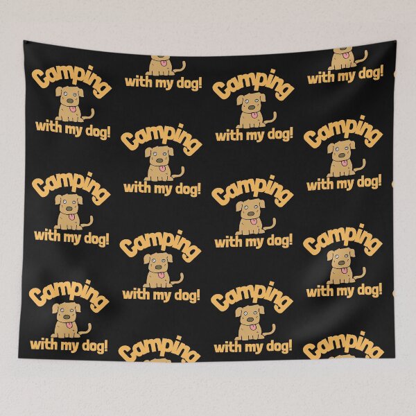 Item preview, Camping With My Dog Cute Design designed and sold by EarthArtDesigns.