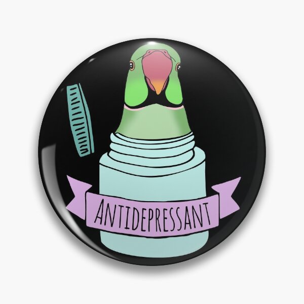 Item preview, Antidepressant green indian ringneck designed and sold by FandomizedRose.