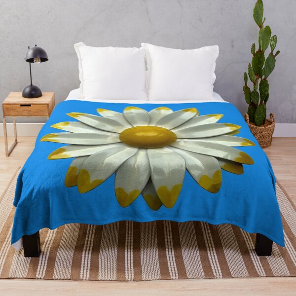 Item preview, Groovy 60s MOD Hippie Daisy Flower - Floral Spring Summer - Blue Background designed and sold by 26-Characters.