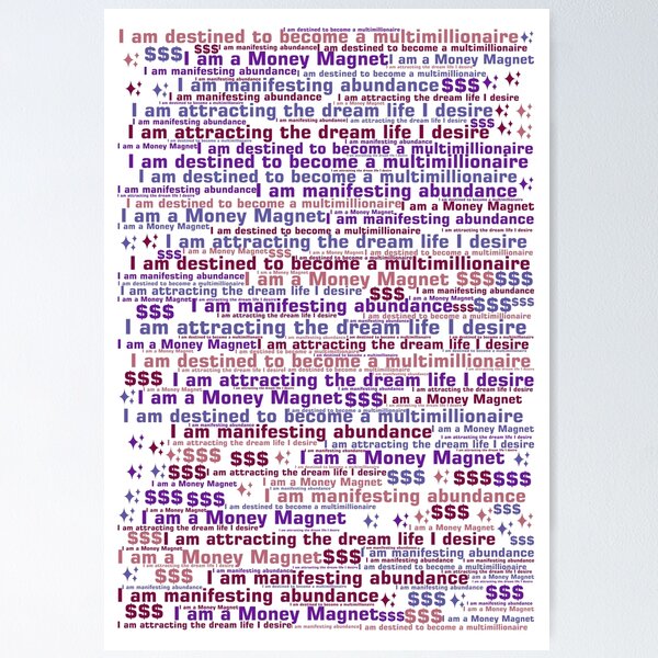 Item preview, Vision Board Positive Affirmation in Purple, Pink, Red designed and sold by frankie5368.