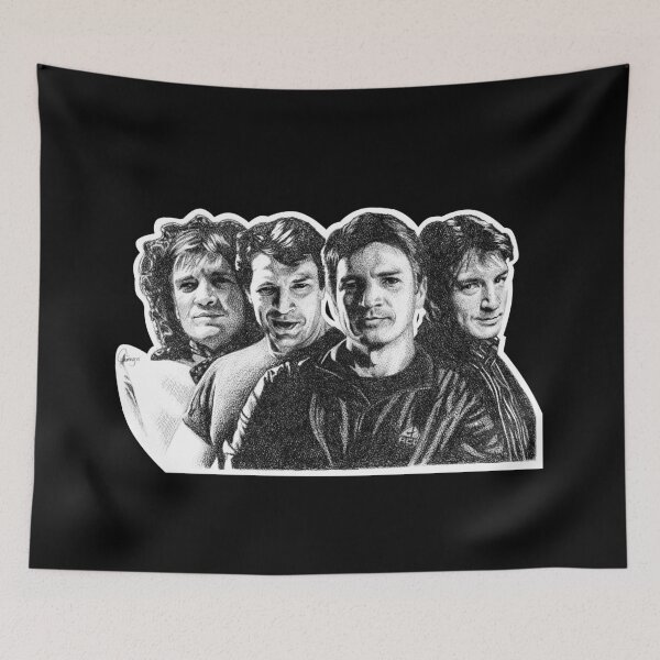 Item preview, The Many Faces of Nathan Fillion designed and sold by Rotae.