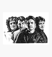 The Many Faces of Nathan Fillion Photographic Print